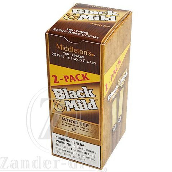BLACK & MILD Wood 2pk 20ct-Gazaly Trading