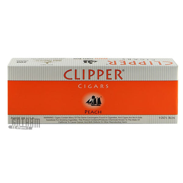 CLIPPER PEACH CIGAR 100 BOX-Gazaly Trading