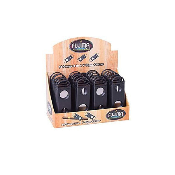 2 in 1 Cigar Cutter 56 + V Cutter 24ct-Gazaly Trading
