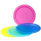 Plastic Plates 3 Mixed Color 6ct