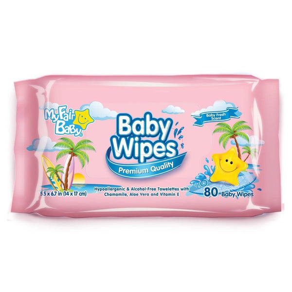 Baby wipe 80ct Pink-Gazaly Trading