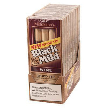 WINE BLACK & MILD WOOD TIP 10/5PK