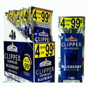 CLIPPER CIGARILLOS 4/.99 BLUE