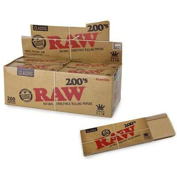 RAW 200'S KING SIZE SLIM 40 PER BOX-Gazaly Trading