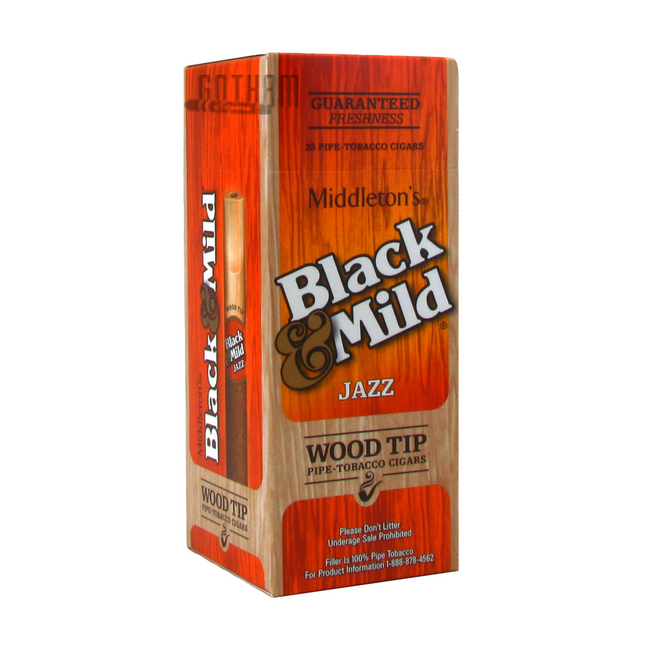 jazz tobacco Black & Mild Wood Tips - Box Black & Mild Jazz Wood
