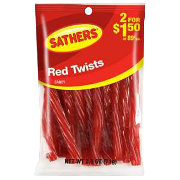 101 RED TWISTS 2/$1.50