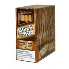 BLACK & MILD WOOD TIP 10/5PK