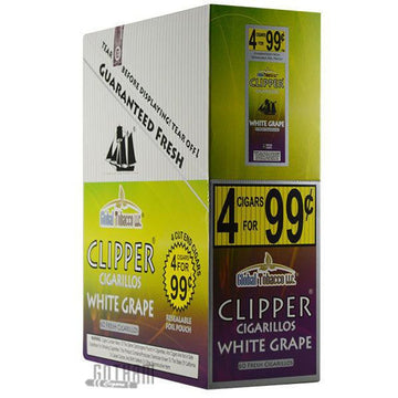 Clipper Cigarillos White Grape pouch