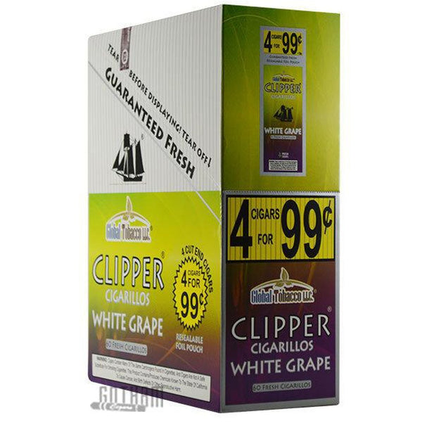 Clipper Cigarillos White Grape pouch-Gazaly Trading