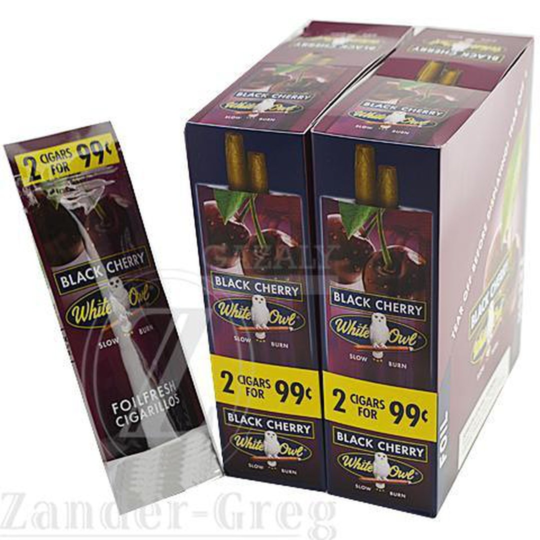 White Owl Cigarillo BLACK CHERRY 2/99-Gazaly Trading